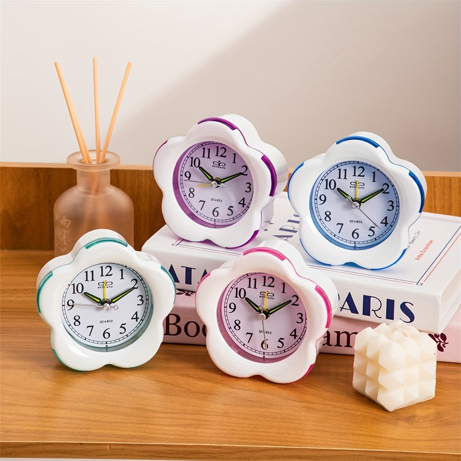 Floral Alarm Clock - Stylish Desk Clock - Decorative Timepiece - Image 2