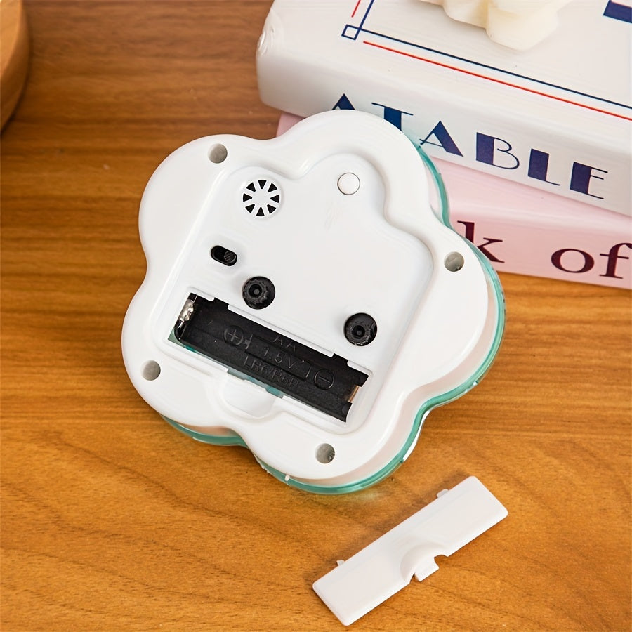 Floral Alarm Clock - Stylish Desk Clock - Decorative Timepiece - Image 3