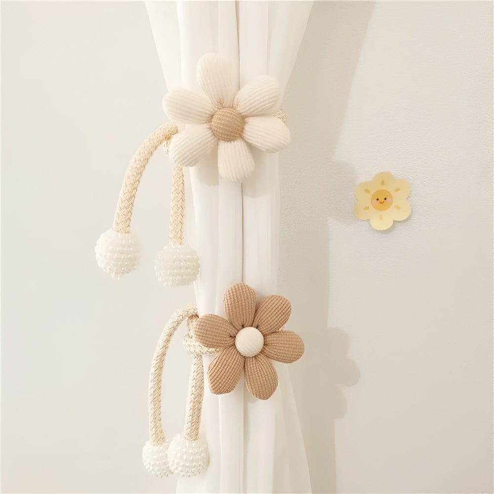 Floral Curtain Tie Back - Fabric Curtain Holder - Playful Design - Image 3