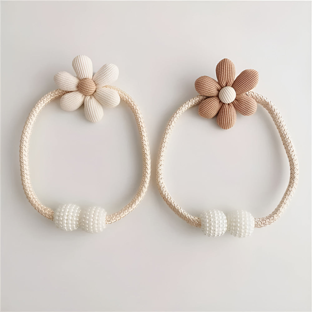 Floral Curtain Tie Back - Fabric Curtain Holder - Playful Design - Image 4