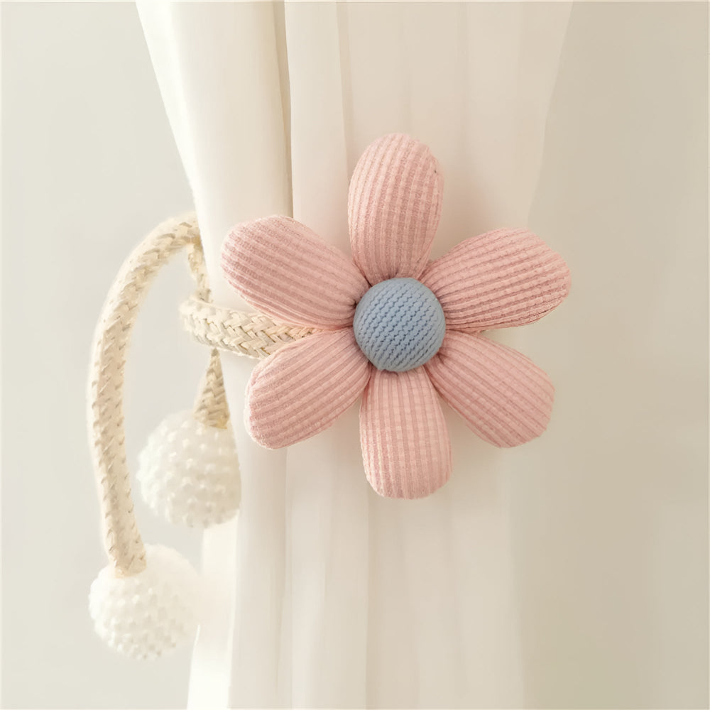 Floral Curtain Tie Back - Fabric Curtain Holder - Playful Design - Image 8