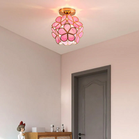 Floral Style Ceiling Light - Iron and Plastic - Stylish Fixture
