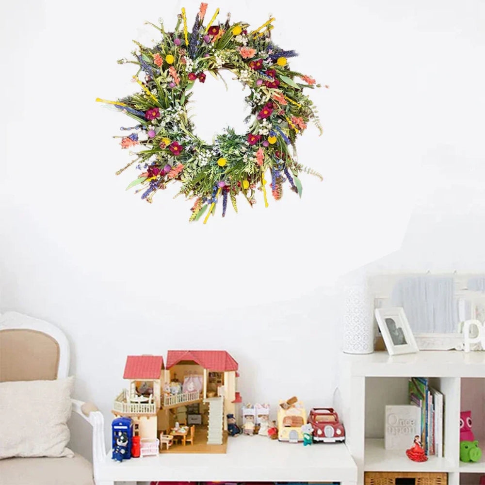 Floral Wreath - Handmade - Seasonal Accent Decor - Image 6