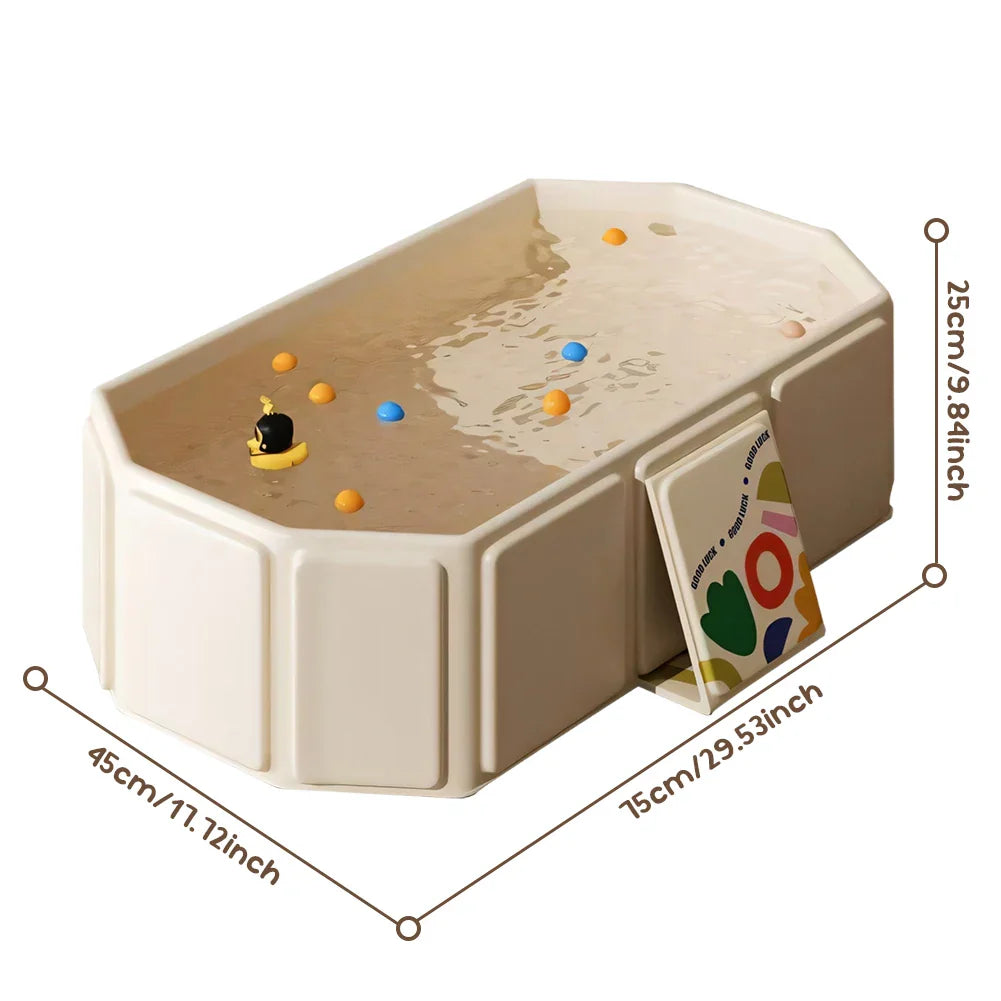 Foldable Baby Bathtub with Temperature Display for Infants & Toddlers