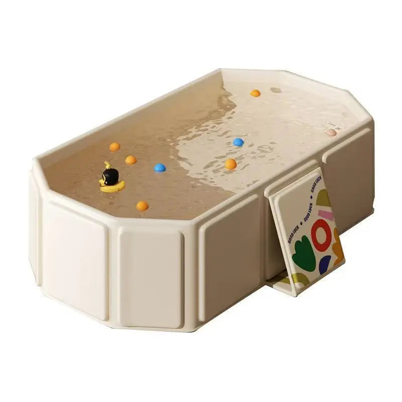 Foldable Baby Bathtub with Temperature Display for Infants & Toddlers