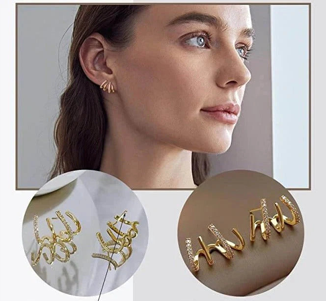 Four-Claw Earrings