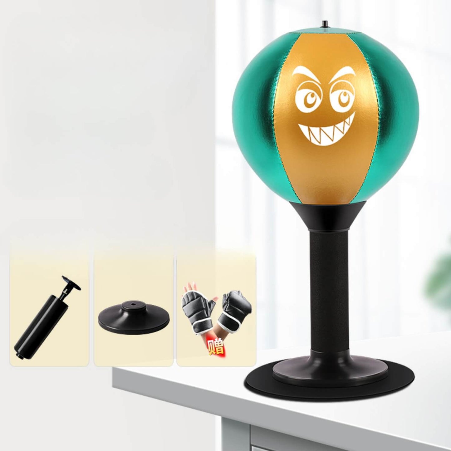 FunPunch Punching Bag - With Powerful Suction Cup Up to 70KG