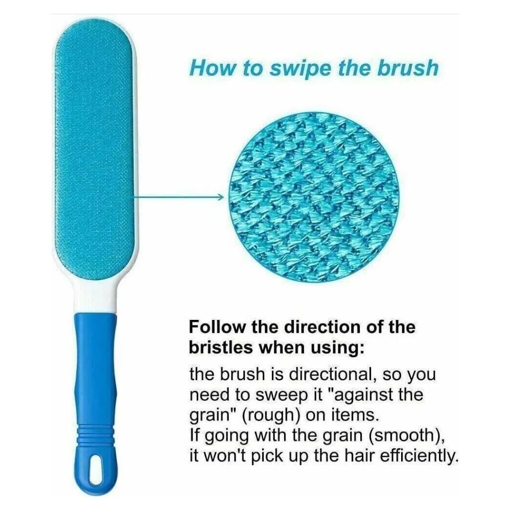 Fur and Lint Brush - Effectively Removes Hair from Upholstery and Fabrics