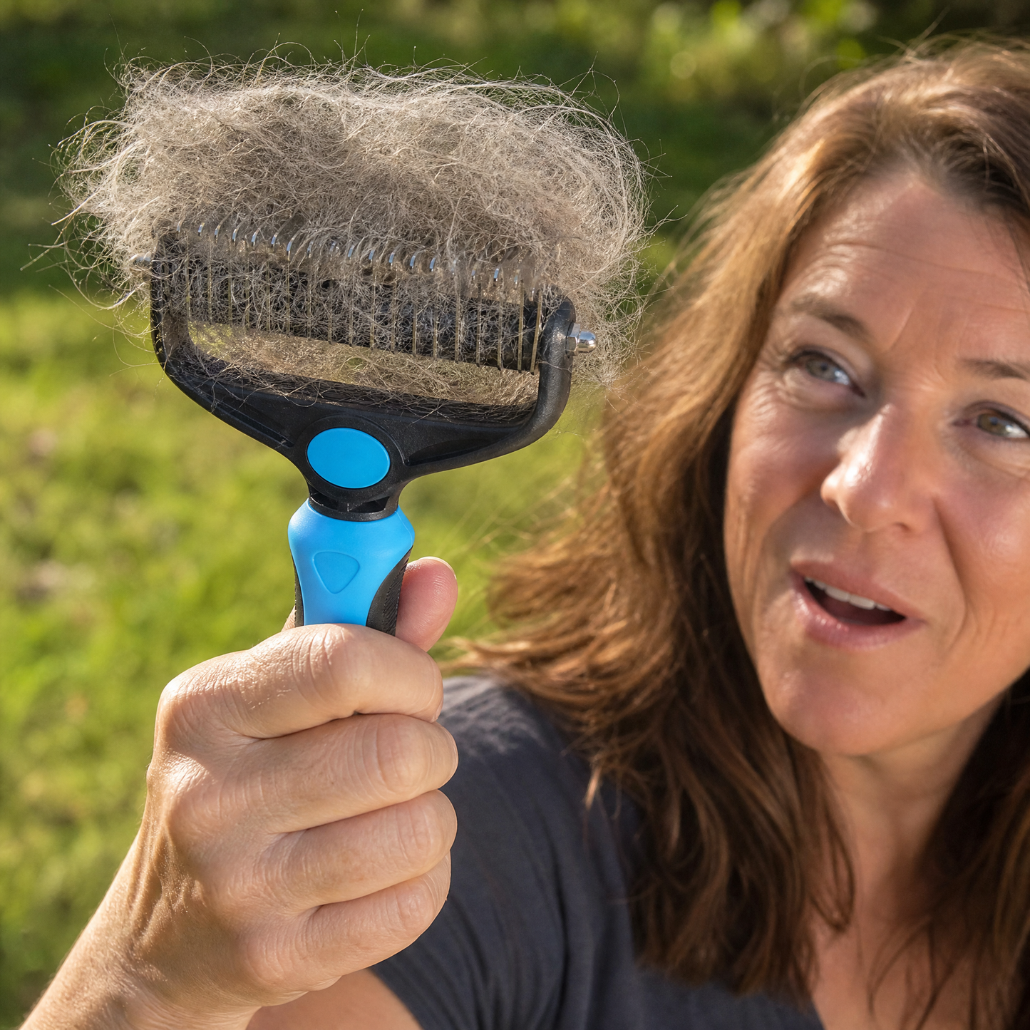 Furmela – Double-Sided Dematting Brush for Shedding Dogs