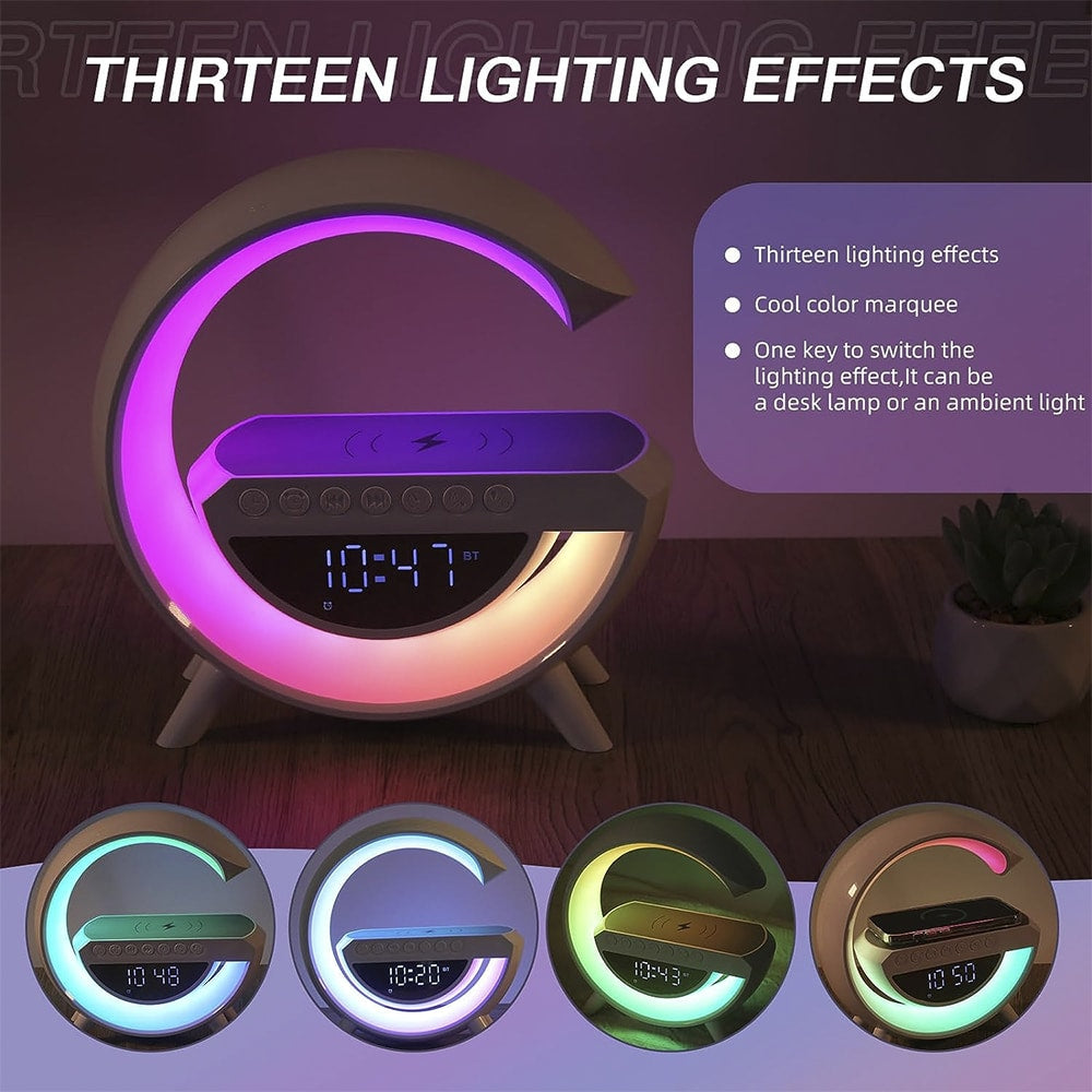G-Light - Wireless Charger with Bluetooth Speaker and RGB Lamp