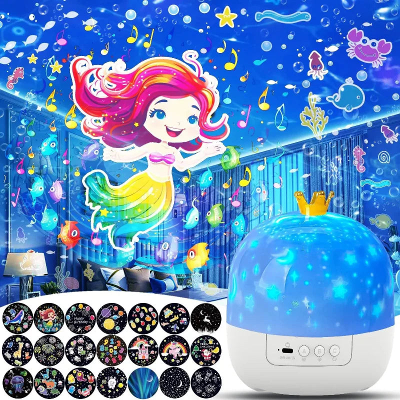Galaxy Projector Night Light with 360° Rotation