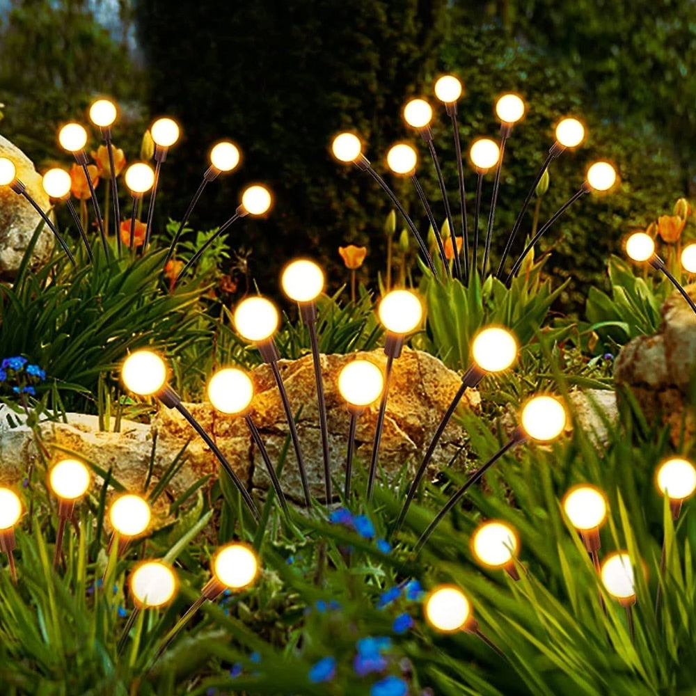 Garden Firefly Lights (Pack of 2) – Solar Stake Lights, 70 cm, 6 LED