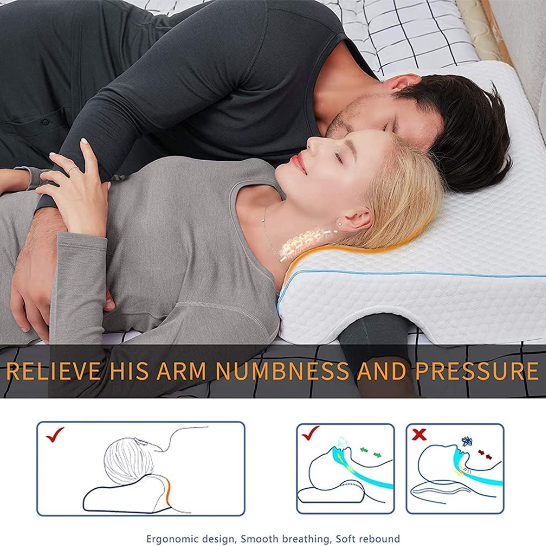 Gel-Infused Shoulder Relief Pillow for Optimal Sleep