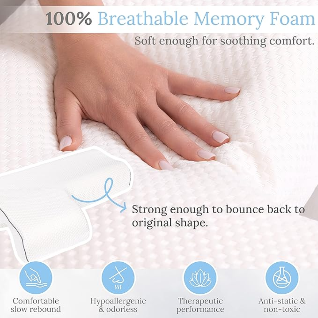 Gel-Infused Shoulder Relief Pillow for Optimal Sleep