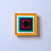 Geometric Acrylic Wall Sconce - Memphis Bauhaus Style LED Wall Lamp - Square Design