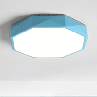 Geometric Iron LED Ceiling Light - Modern Flush Mount Lighting
