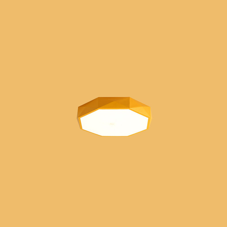Geometric Iron LED Ceiling Light - Modern Flush Mount Lighting - Image 10