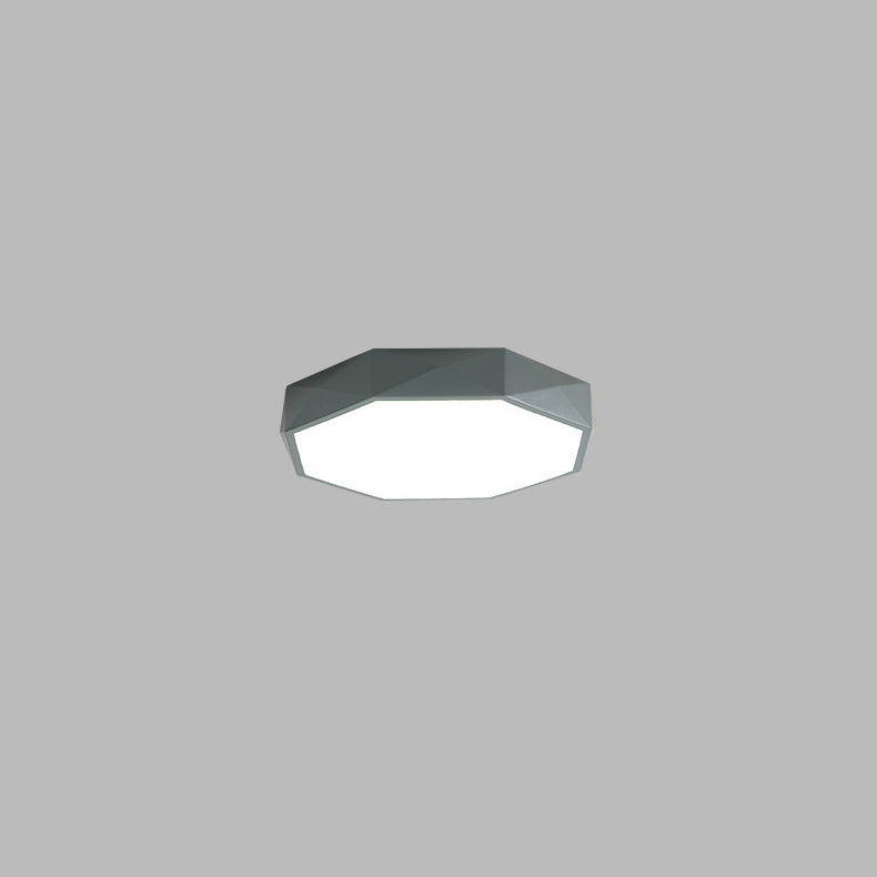 Geometric Iron LED Ceiling Light - Modern Flush Mount Lighting - Image 6
