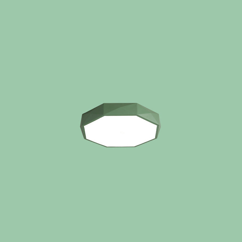 Geometric Iron LED Ceiling Light - Modern Flush Mount Lighting - Image 8
