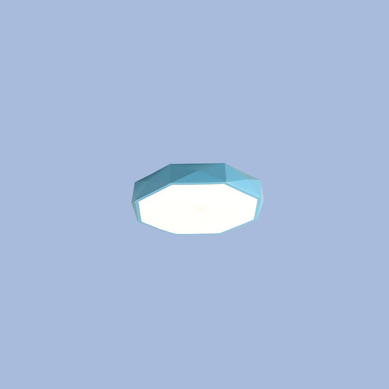 Geometric Iron LED Ceiling Light - Modern Flush Mount Lighting - Image 9