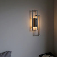 Geometric LED Wall Lamp - Modern Metal Sconce Lighting - Dimmable