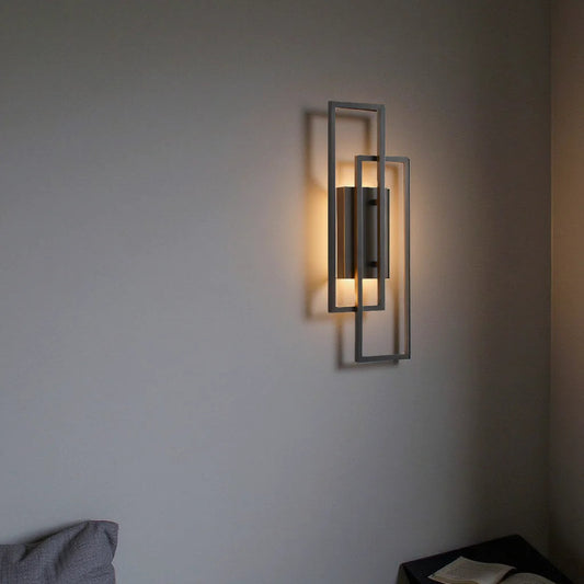 Geometric LED Wall Lamp - Modern Metal Sconce Lighting - Dimmable - Image 1