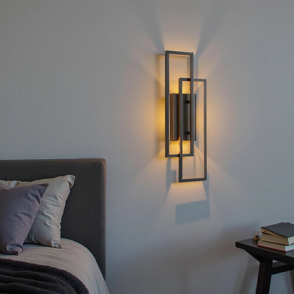 Geometric LED Wall Lamp - Modern Metal Sconce Lighting - Dimmable - Image 2