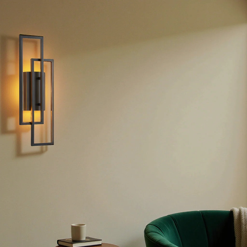 Geometric LED Wall Lamp - Modern Metal Sconce Lighting - Dimmable - Image 5
