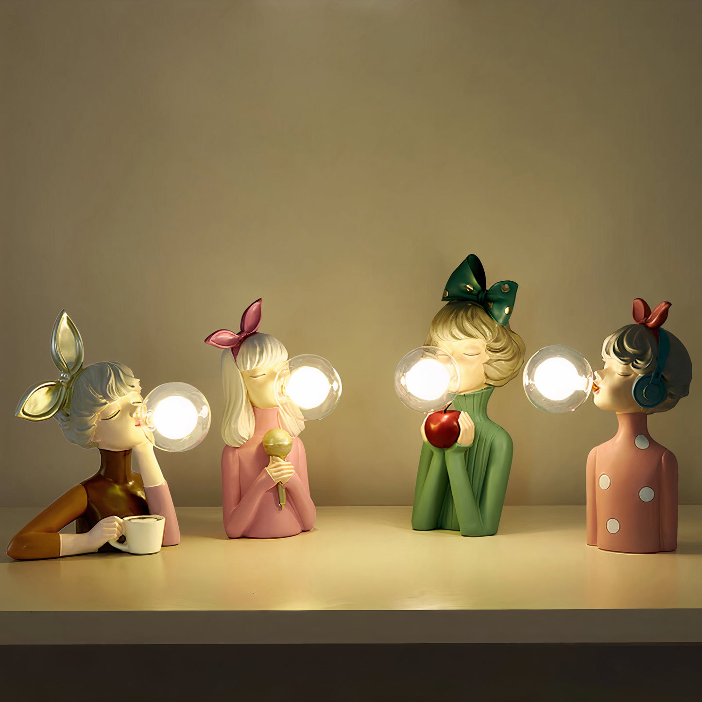 Girl Table Lamp - Resin - Decorative Lighting - Modern Design - Image 2