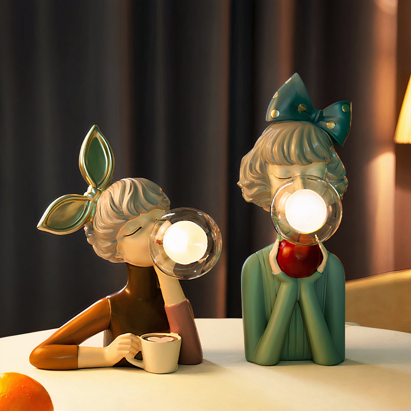 Girl Table Lamp - Resin - Decorative Lighting - Modern Design - Image 4