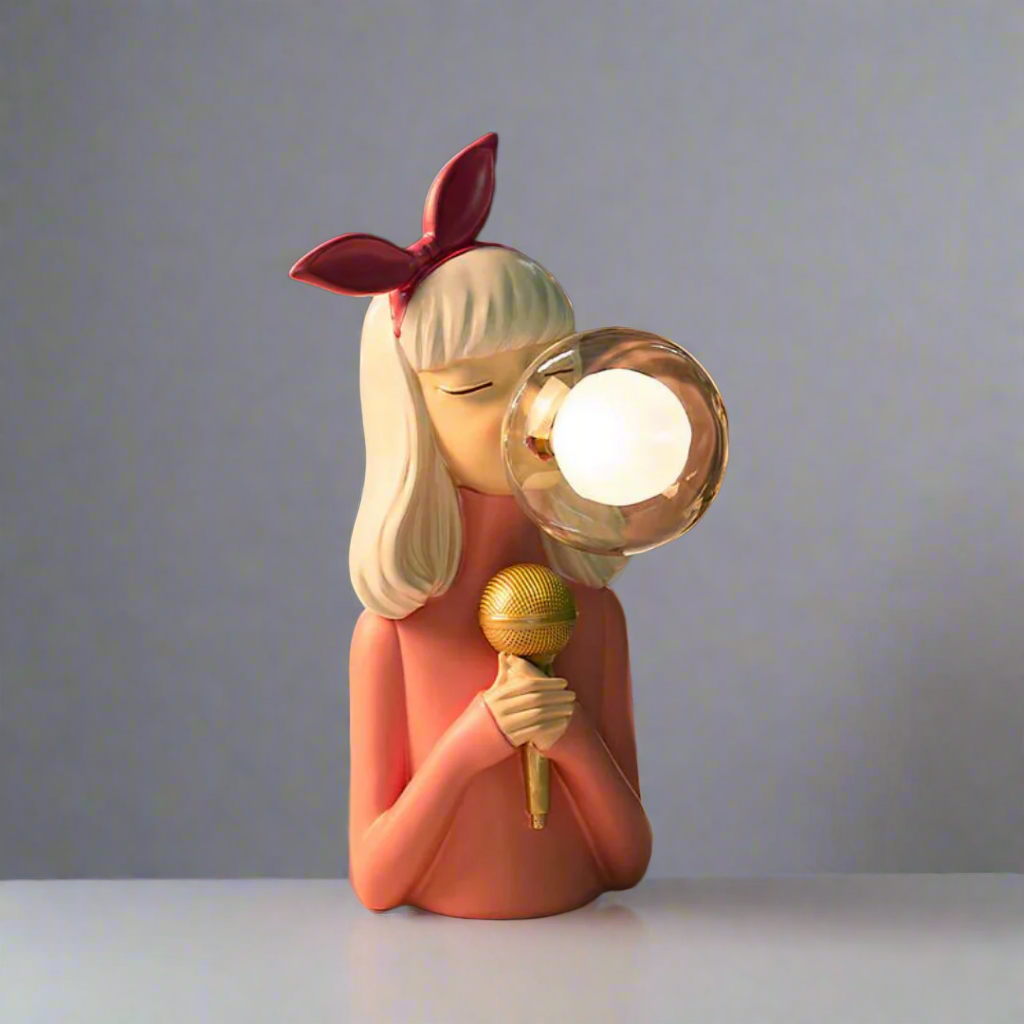 Girl Table Lamp - Resin - Decorative Lighting - Modern Design - Image 6