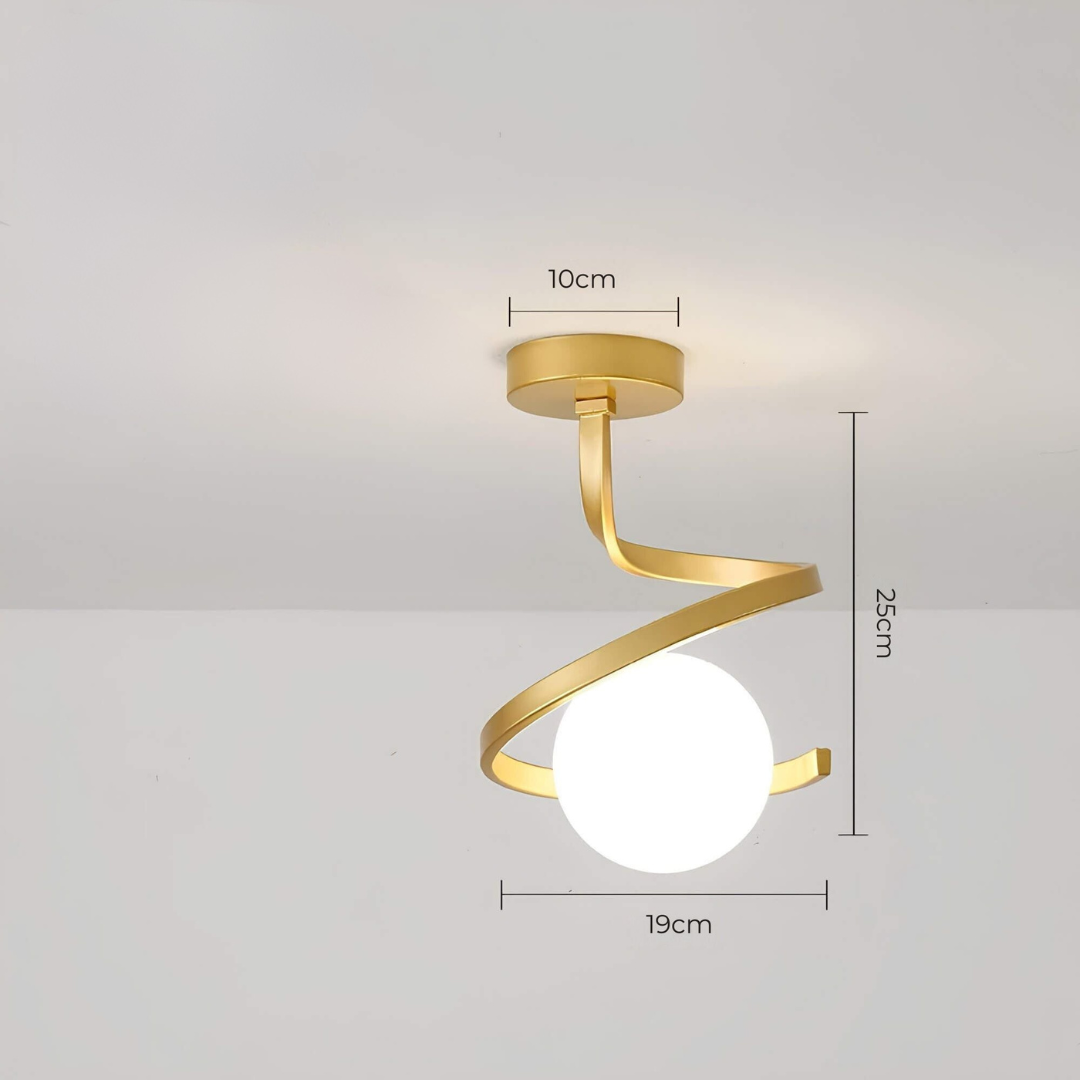 Glass Ball Ceiling Light - Modern Style Iron Pendant - Stylish Lighting Fixture - Image 3