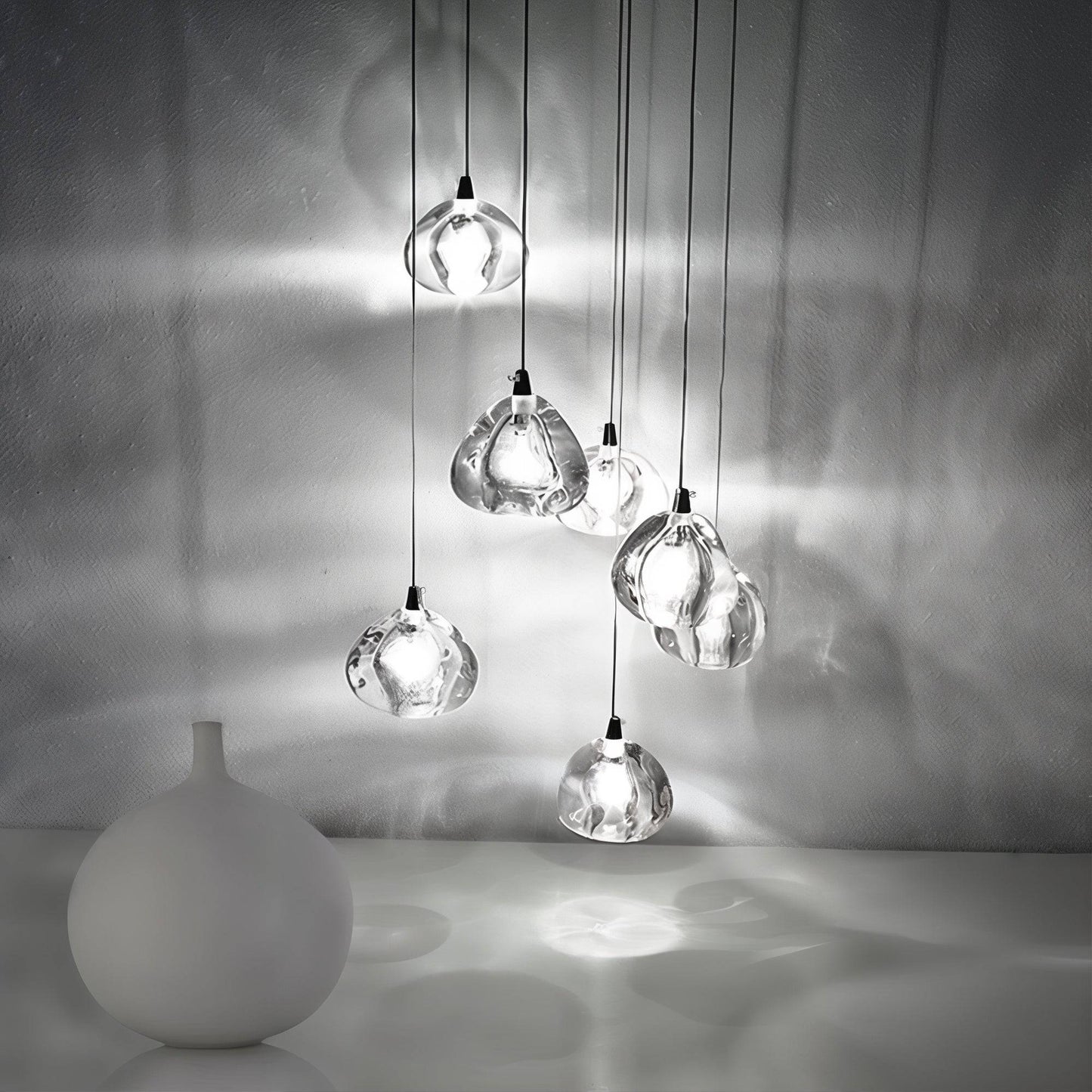 Glass Ball Pendant Light - Modern Hanging Chandelier - Elegant Lighting Fixture - Image 2