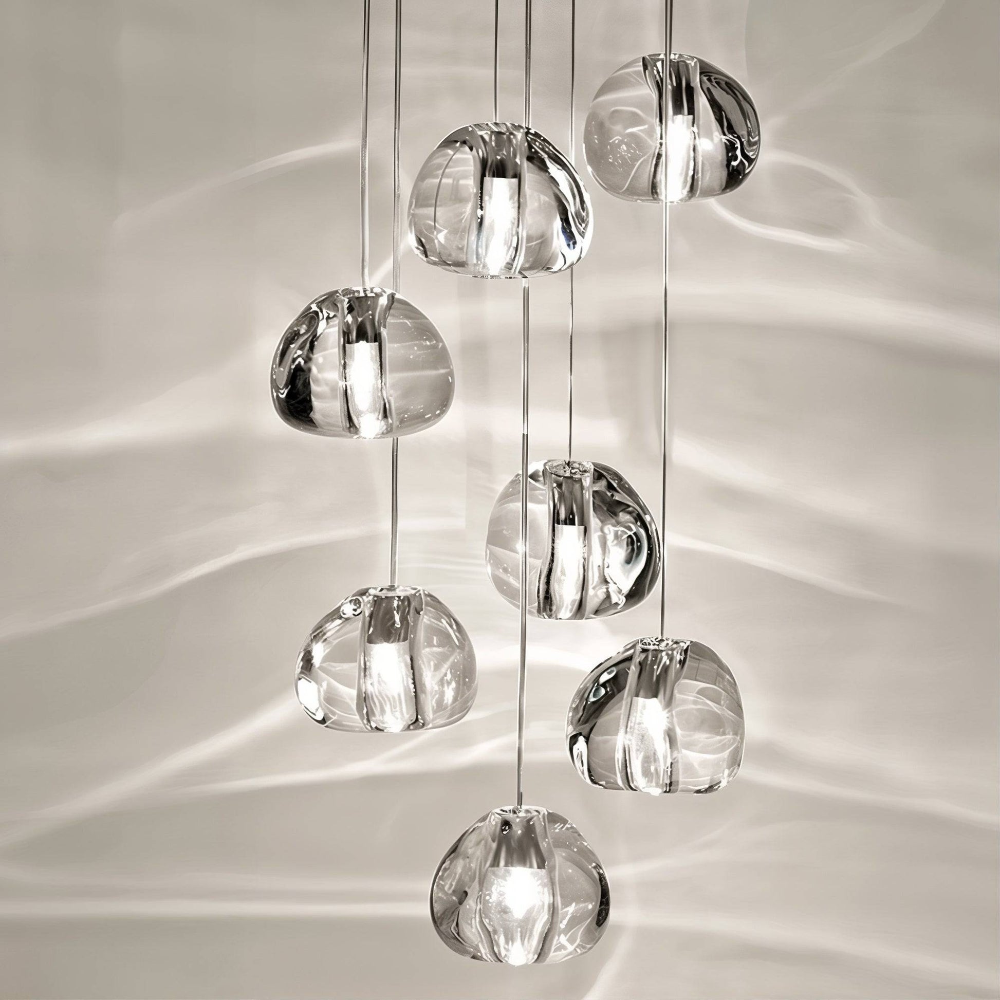 Glass Ball Pendant Light - Modern Hanging Chandelier - Elegant Lighting Fixture - Image 3