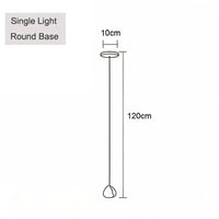 Glass Ball Pendant Light - Modern Hanging Chandelier - Elegant Lighting Fixture