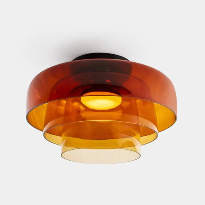Glass Ceiling Lamp - Contemporary Flush Mount Light - Scandinavian Style - Image 11