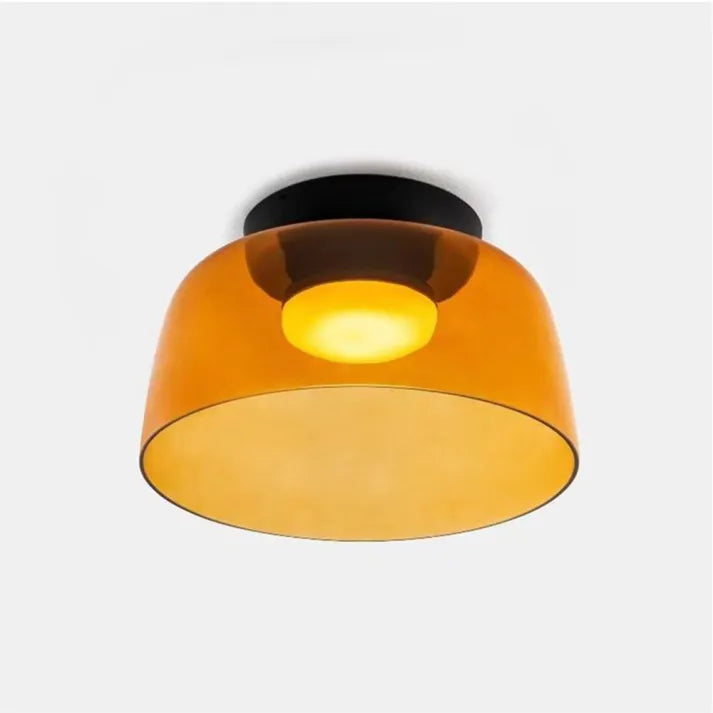 Glass Ceiling Lamp - Contemporary Flush Mount Light - Scandinavian Style - Image 12