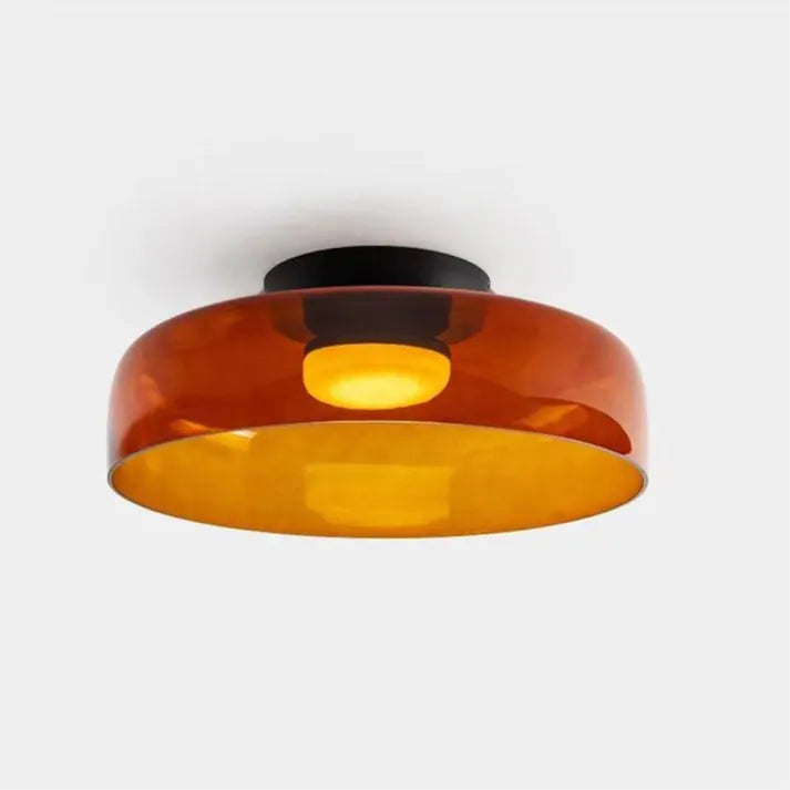 Glass Ceiling Lamp - Contemporary Flush Mount Light - Scandinavian Style - Image 16