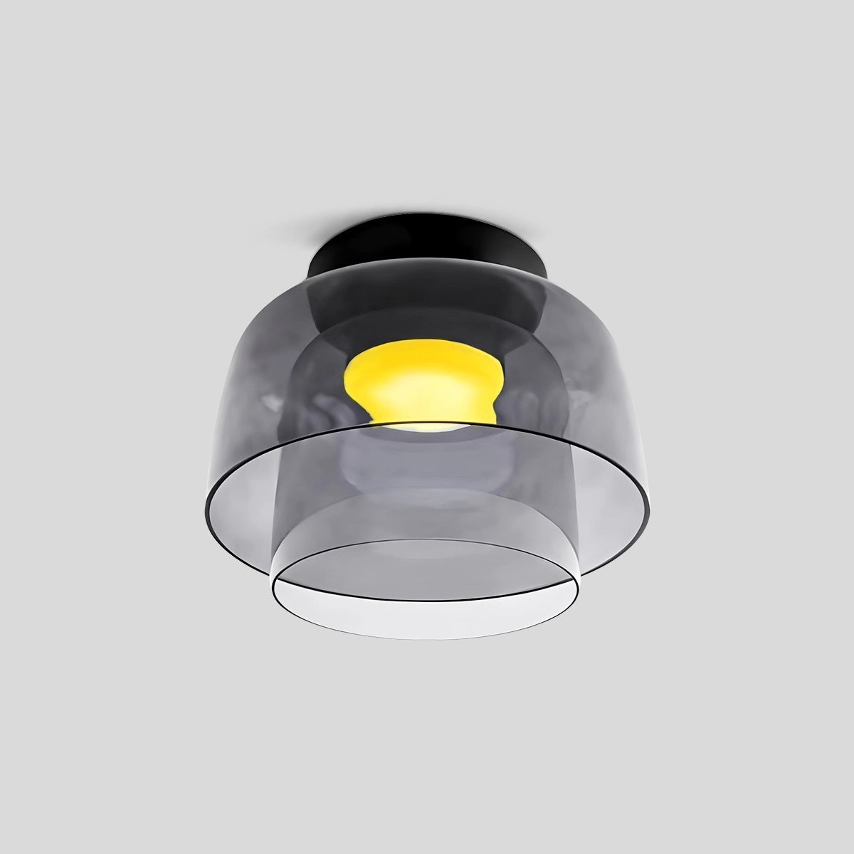 Glass Ceiling Lamp - Contemporary Flush Mount Light - Scandinavian Style - Image 7