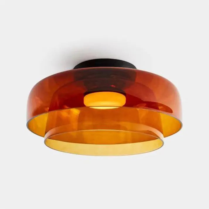 Glass Ceiling Lamp - Contemporary Flush Mount Light - Scandinavian Style - Image 9