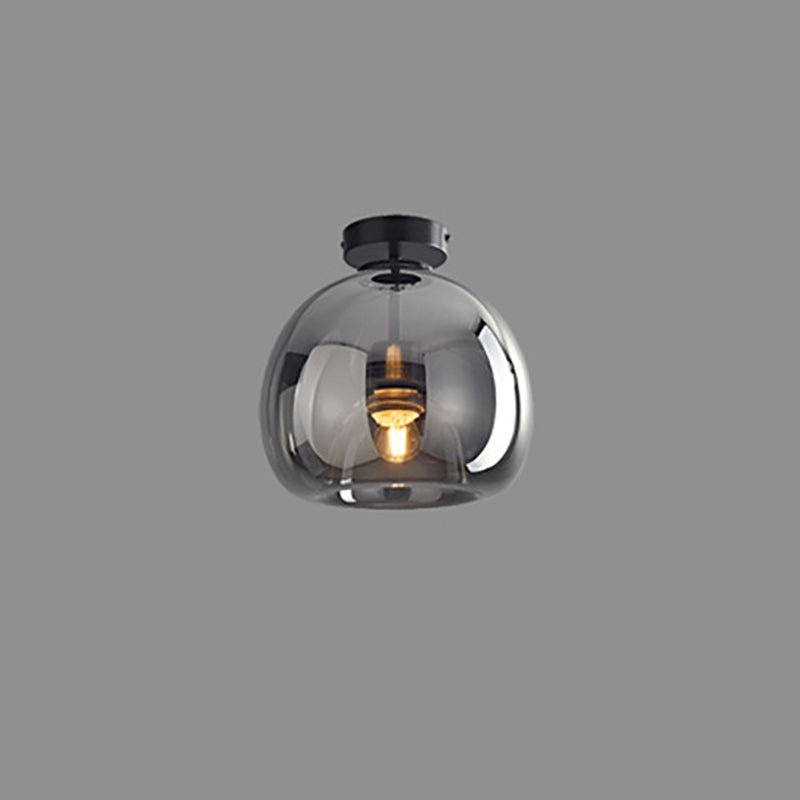 Glass Globe Ceiling Light - Elegant Semi-Flush Mount Lighting - Modern Nordic Style - Image 2