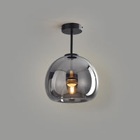 Glass Globe Ceiling Light - Elegant Semi-Flush Mount Lighting - Modern Nordic Style