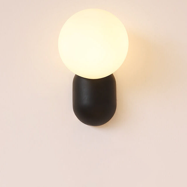 Glass Globe Wall Light - Modern Resin Accent Lighting - Elegant Sconce - Image 9