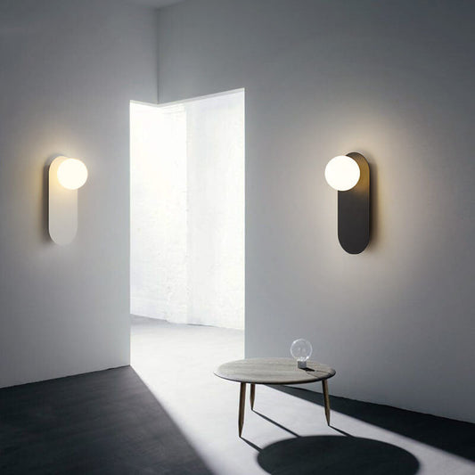 Glass Globe Wall Sconce - Minimalist Iron Wall Light - Elegant Nordic Style - Image 1