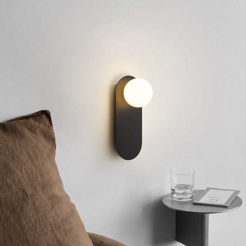 Glass Globe Wall Sconce - Minimalist Iron Wall Light - Elegant Nordic Style - Image 3