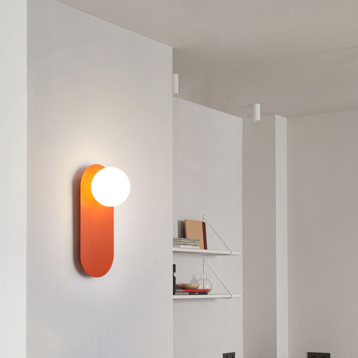 Glass Globe Wall Sconce - Modern Iron Wall Light - Nordic Style Lighting - Image 2
