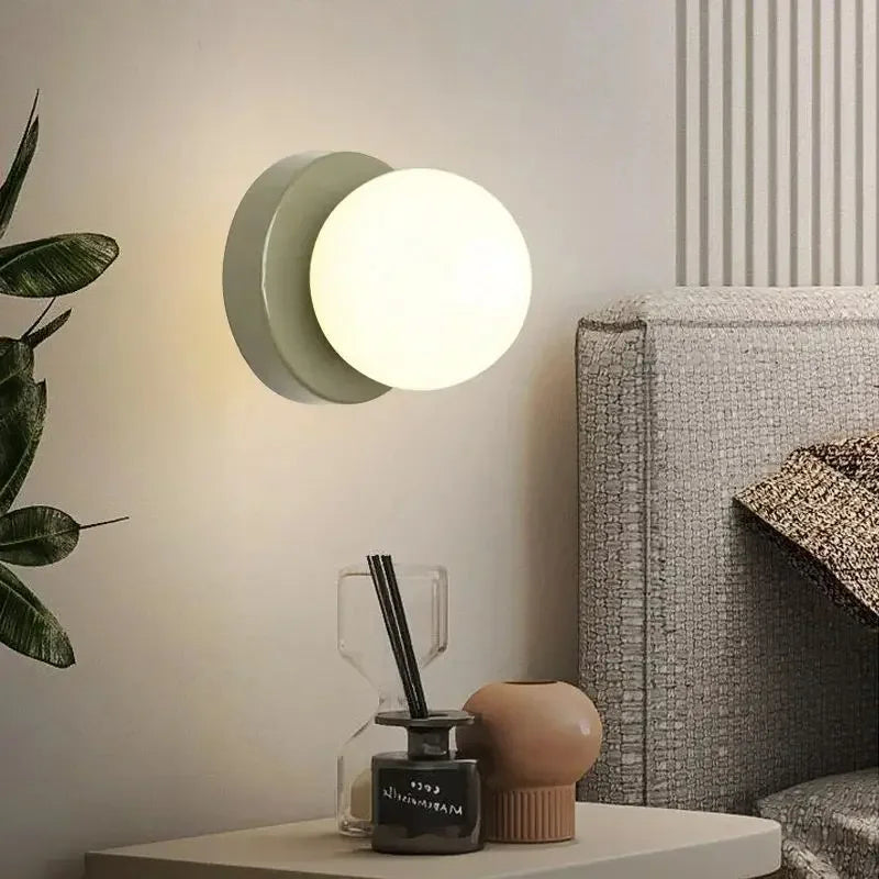Glass Globe Wall Sconce - Modern LED Wall Light - Stylish Fixture - Image 1