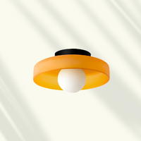 Glass LED Ceiling Light - Stylish Flush Mount Fixture - Modern Home Lighting