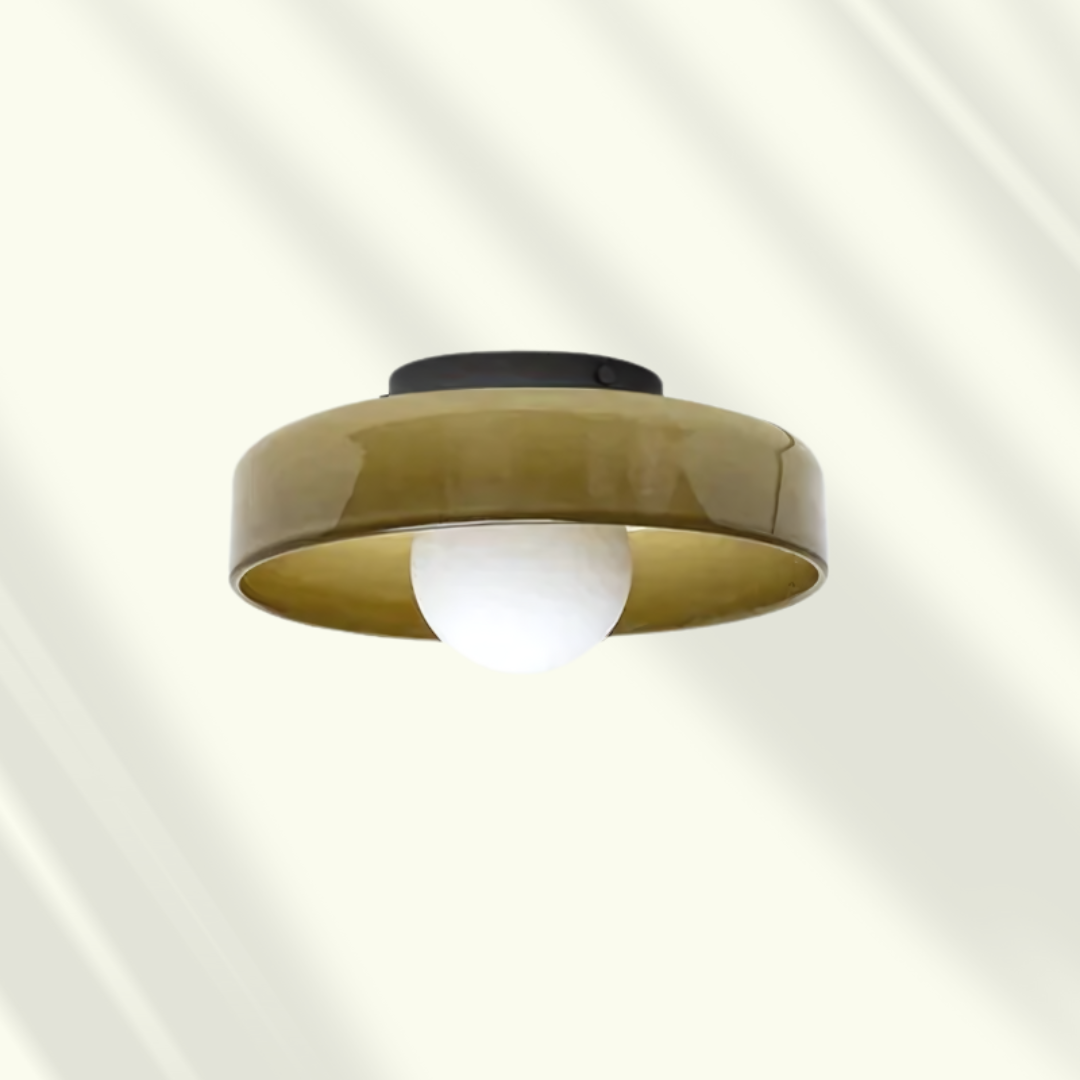 Glass LED Ceiling Light - Stylish Flush Mount Fixture - Modern Home Lighting - Image 5