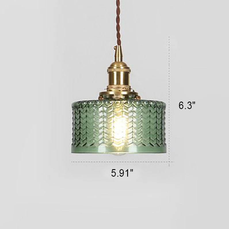 Glass Pendant Light - Brass Accents - Stylish Japanese Design - Image 2